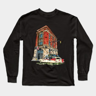 Ecto- 1 / Firehouse, Hook & Ladder Company 8 Long Sleeve T-Shirt